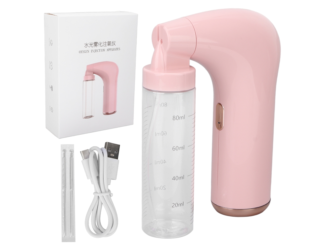 Inyector De Oxígeno Facial Portátil, Pulverizador De Niebla Hidratante De Alta Presión Para Rostro