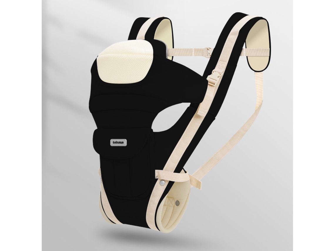 Portabebés Multifuncional Cómodo Y Transpirable Adecuado Para Bebés De 0 A 24 Meses Color Negro Czhhmart