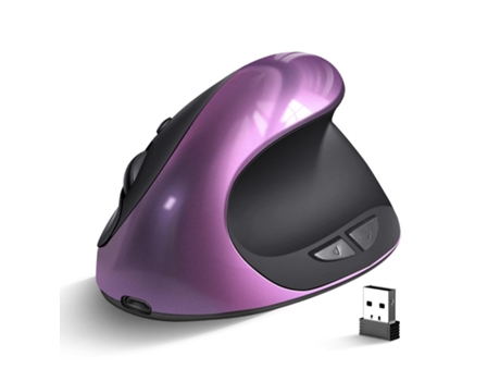 Ratón ENKERS Small (Inalámbrico - 1600 dpi - Morado)