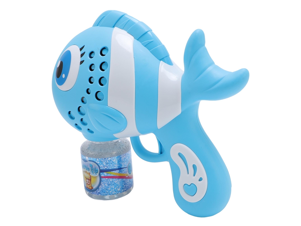 Máquina De Burbujas Portátil Automática Con Forma De Pez, A Prueba De Fugas, Para Niños, Azul.