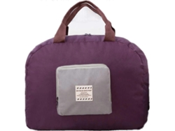 1 unidad de bolsa de viaje plegable, ligera, para equipaje, bolsa de transporte, bolsa de almacenamiento impermeable GOKOCO (morada)