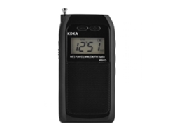 Mini radio de bolsillo FM AM SW MW Receptor de radio de tono digital Reproductor de música MP3 FM/onda corta Estéreo Ushion