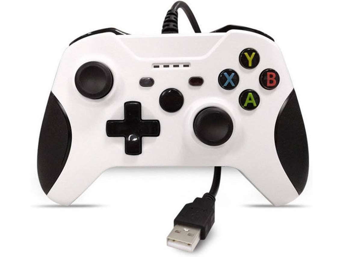 YIZHOOD Controlador con cable para Xbox One Controlador Xbox con conector de audio para auriculares de 3,5 M blanco YIZHOOD