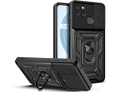 Funda Realme C21Y HFS-HOUSE Anti Choc Anillo Negro