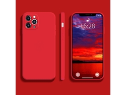 Caja Protectora (silicona Líquida De Cobertura Total Con Agujeros De Precisión) Yue Xinghui Apple Iphone12mini Rojo