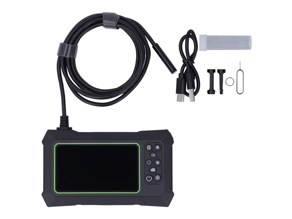 Endoscopio Industrial Con Doble Lente, Cámara De Inspección Impermeable 1080p Ip67, Abs, 7 M, Pantalla De 4,3 Pulgadas