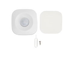 Sensor De Movimiento Pir Inalámbrico Con Control Por Aplicación Y Alarma Vinculada Para Sala De Estar, Dormitorio Y Balcón - Blanco