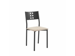 Cadeira de Cozinha Pretazamora 38x86x47cm Domus Fumaça FANMUEBLES
