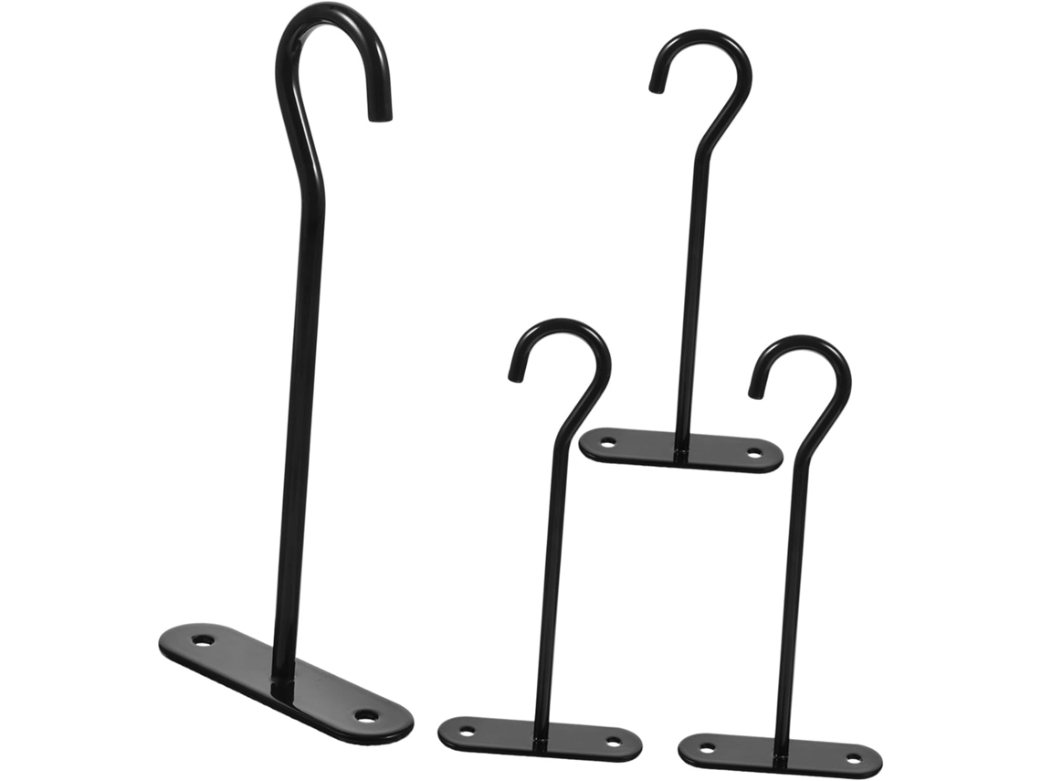 Inoomp Juego De 4 Ganchos Colgantes Para Plantas, Aptos Para Uso Interior Y Exterior, Ganchos De Techo Para Colgar