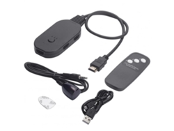 Conversor Hdmi 3 Em 1 4k Hd 60 Hz Saída De Áudio Conversor Hdmi Adaptador De Distribuição Preto. Adaptador/hub Eficiente Con Alta