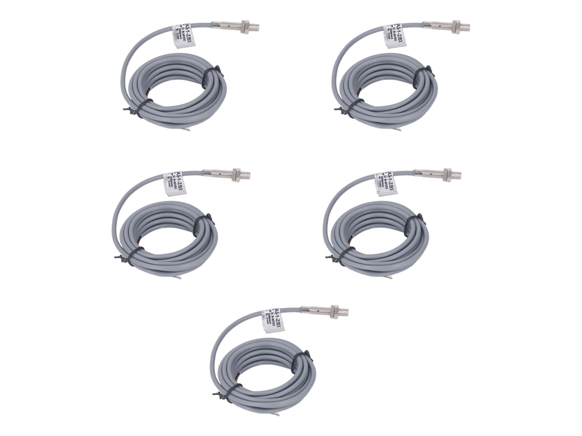 5 Sensores De Proximidad Inductivos Npn Ip65 Resistentes Al Agua, Dc6-30v 300ma