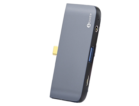 Adaptador BIAZE R38 4In1 Tipo-C a Usb3.0 Pd Hdmi Aux 3.5Mm para Ipad Pro/Air Huawei Mate40/P50 S20
