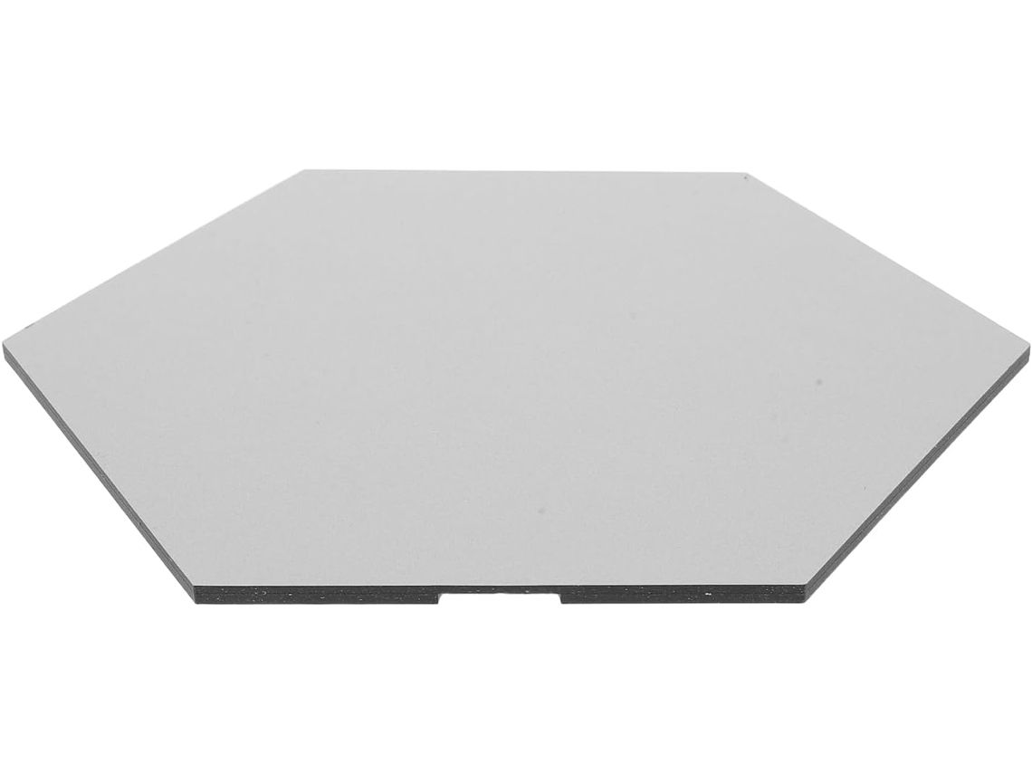 Bandeja hexagonal extraíble para modelar arcilla, fabricada en aluminio y plástico, con base antiadherente. SFUSHOS