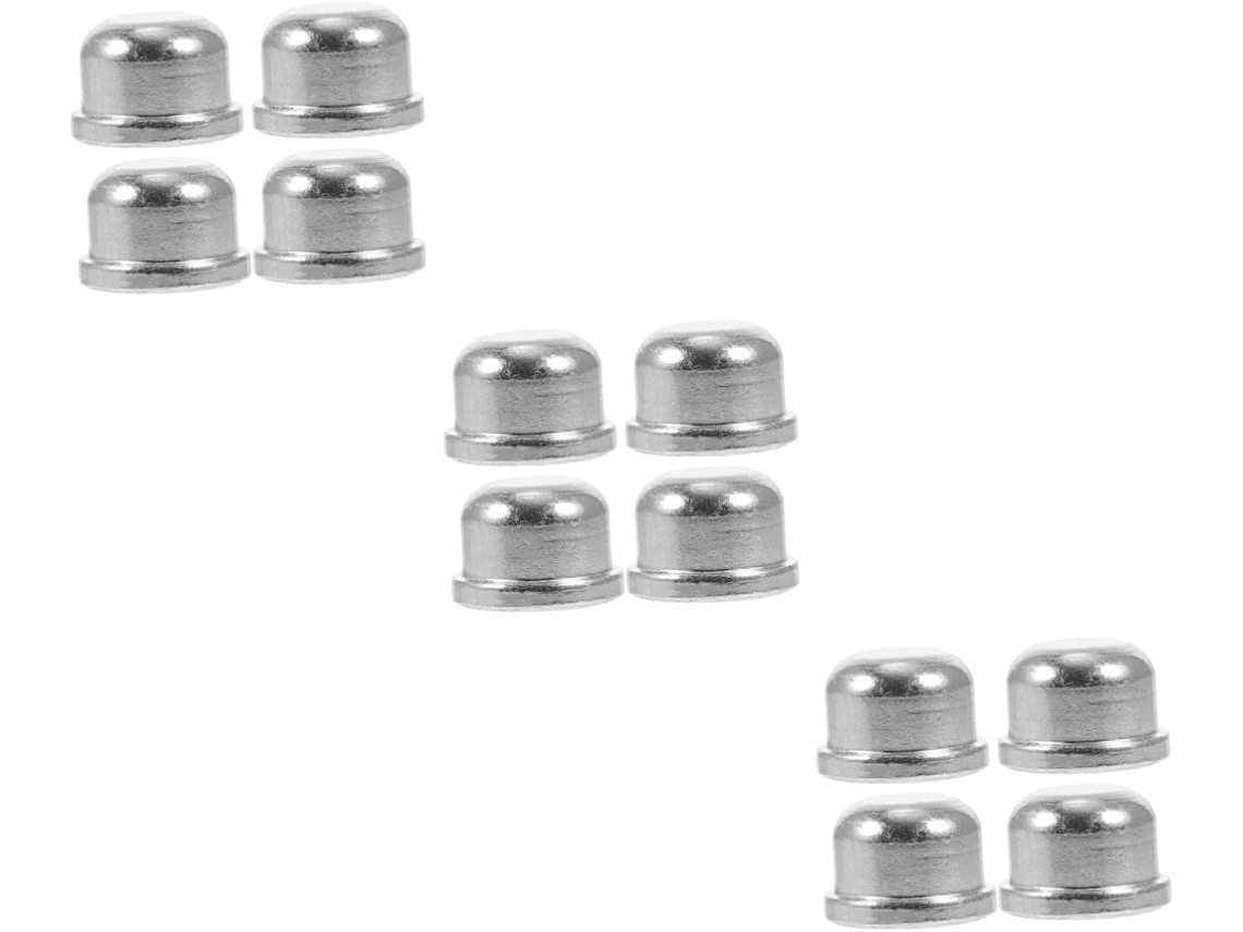 Juego de 24 tapas de metal plateadas con rosca para lámparas, accesorios decorativos para una fácil instalación. SFUSHOS