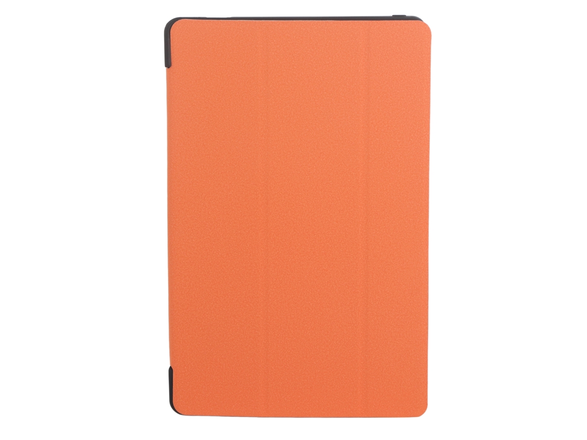 Funda para tableta con refuerzo en las 4 esquinas, soporte estable y cubierta protectora naranja dorado claro