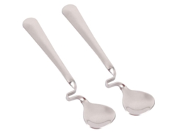 Cucharas De Miel De Acero Inoxidable Con Mango Curvo Para Uso En Vaso Taza Y Bowl