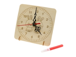Manual de reloj de madera para armar, juguete educativo para niños, fácil de armar, regalo.