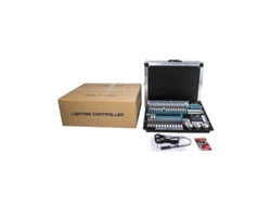 Controlador de iluminación de escenario, 1024 canales, instalación autónoma, fuente de alimentación de CA, caja de transporte de consola, conector I-Plug OEM