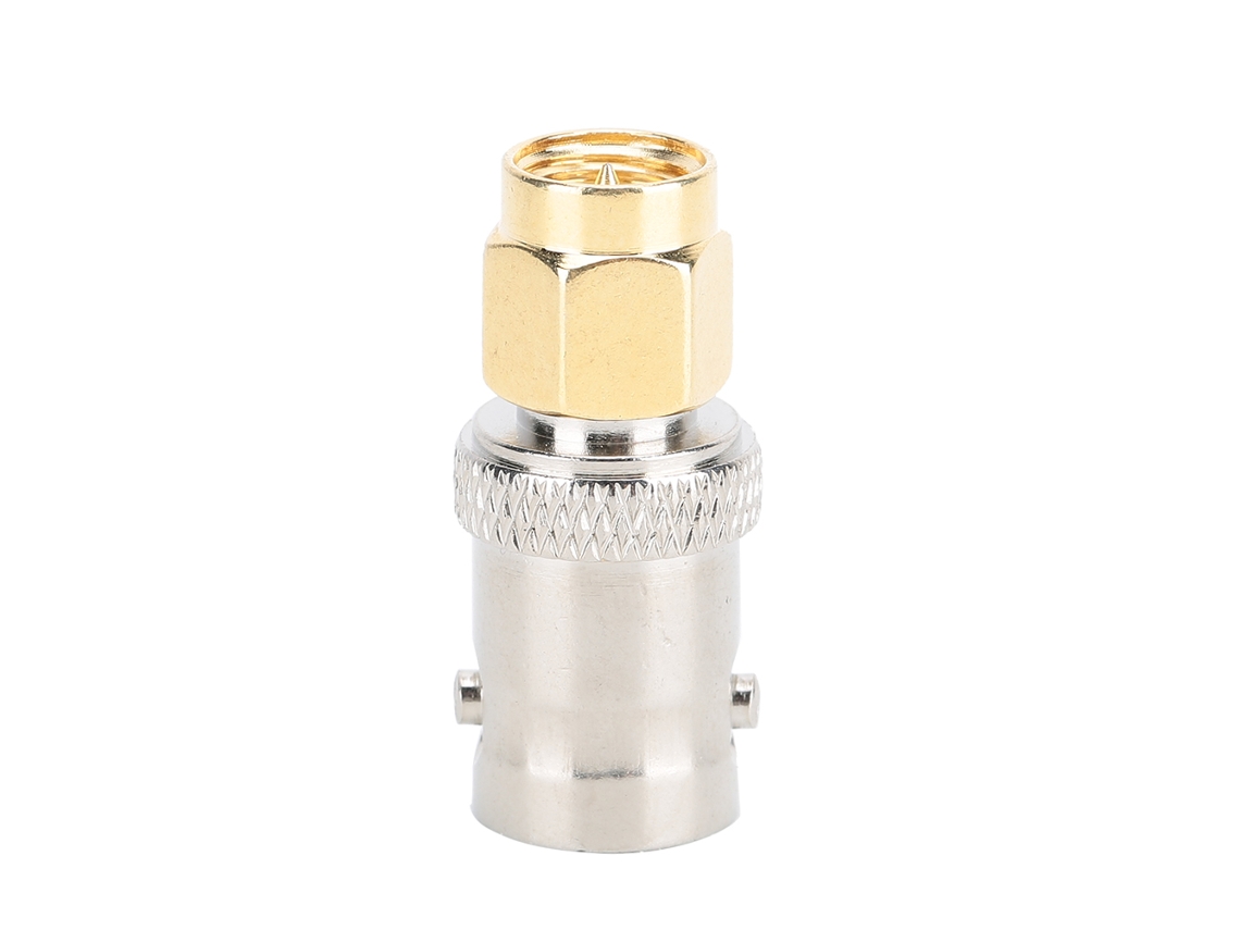 4 Piezas De Conector Adaptador Bnc Hembra A Sma Macho De Latón Plateado En Oro, Plata Y Níquel