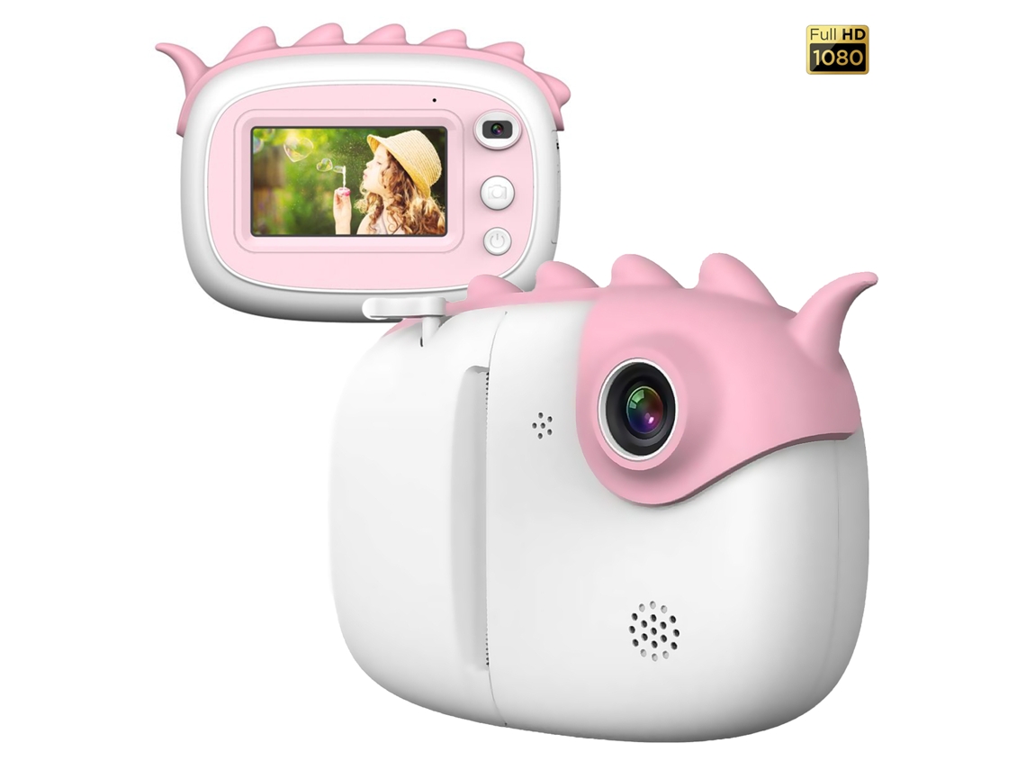 Cámara digital A6 con impresión instantánea. Tejido sensible al tacto y vídeo Full HD.