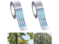 Cinta Repelente De Aves, 2 Rollos De Cinta Reflectante De Doble Cara, 80 M Cada Uno, Para Jardines Y Plantas.