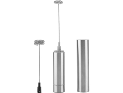 Espumador De Leche Eléctrico Portátil De Acero Inoxidable Con 2 Varillas Batidoras Y Estuche De Almacenamiento.