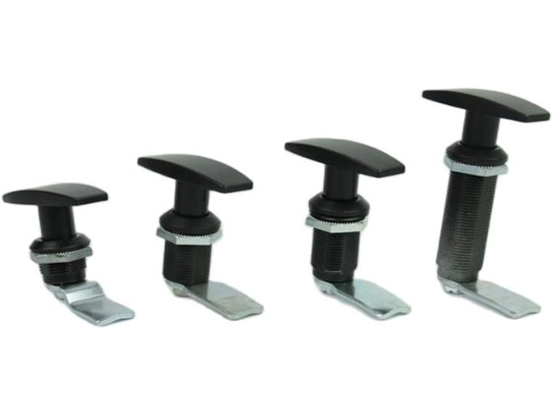 Cerradura Telescópica Negra Con Manija 28 Mm. Producto De Alta Calidad Para Uso Residencial Y Comercial