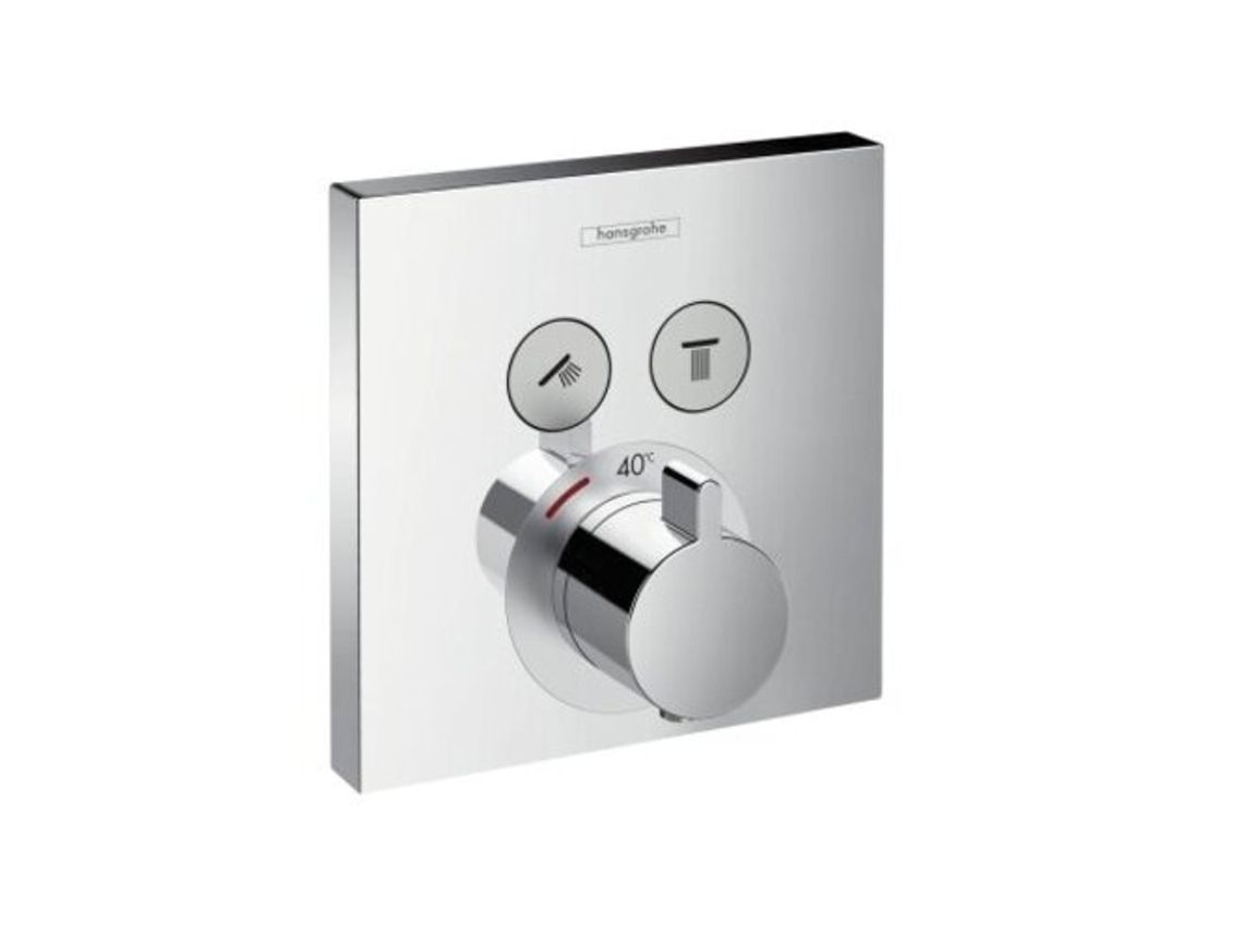 Termostato de mano ShowerSelect, empotrado, 2 consumidores, 15763, Color: cromado HANSGROHE