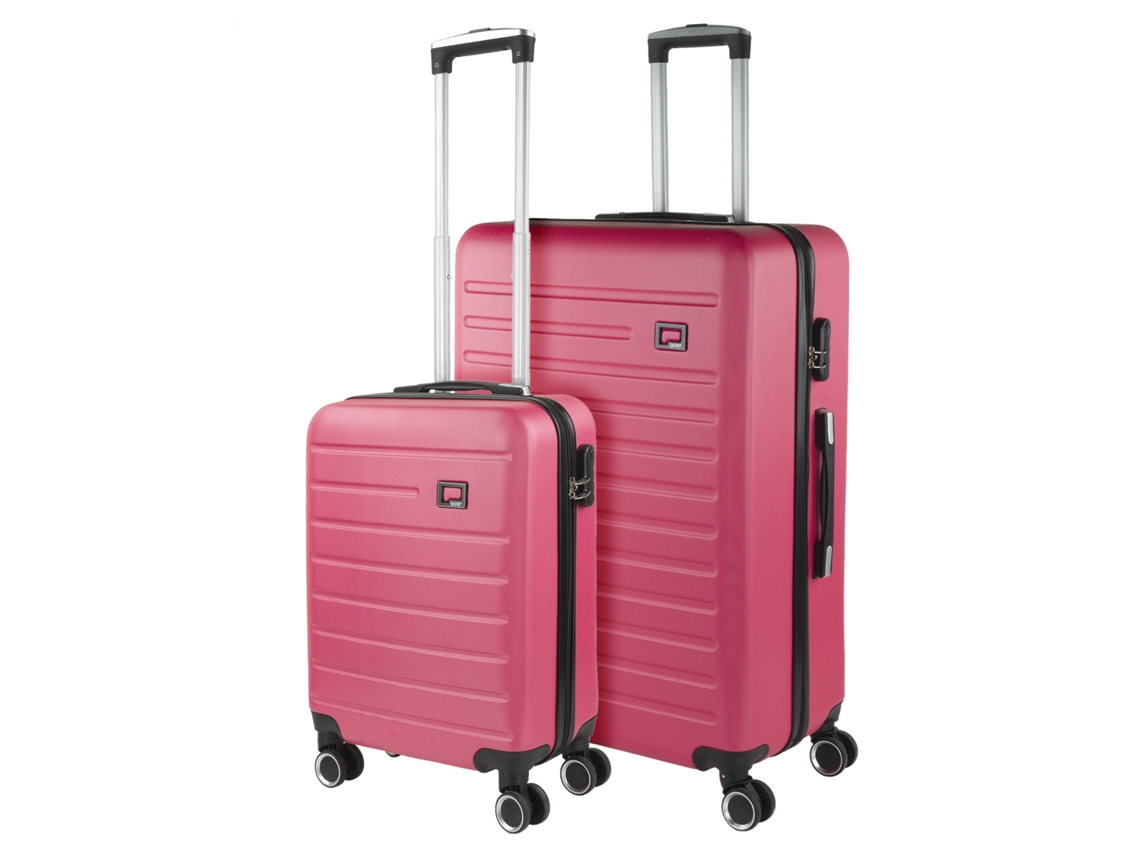 SKPAT Nantes - Maleta rígida ABS color fucsia (50 x 76 x 28 cm, 95 l)