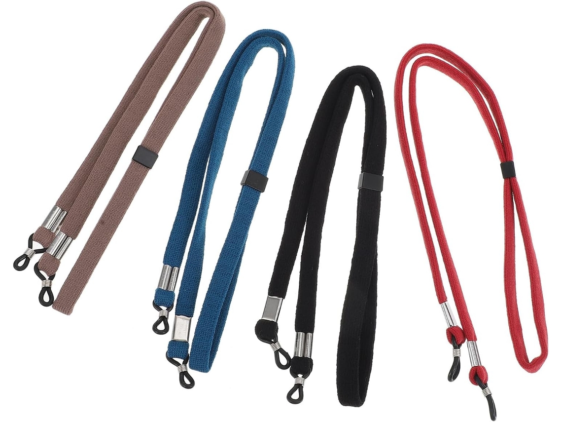 Juego De 4 Cordones Elásticos Ajustables Para Gafas, Antideslizantes Y Multiusos.