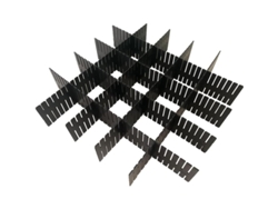 Juego De 8 Organizadores De Cajones De Plástico Ajustables Para Armar Uno Mismo, Ideales Para Utensilios De Cocina, Oficina Y Hogar (negro).