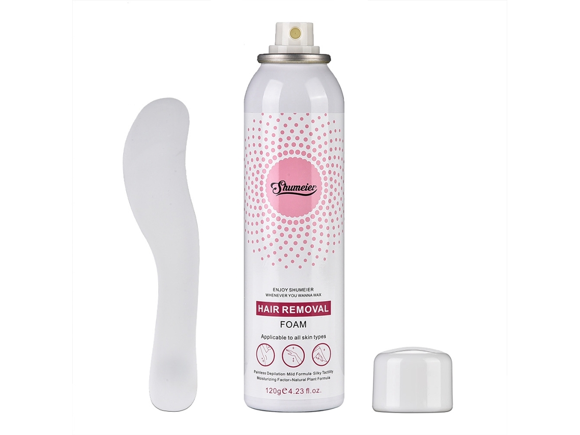 Creme depilatório em spray profissional, indolor e não irritante, 2026, 120g