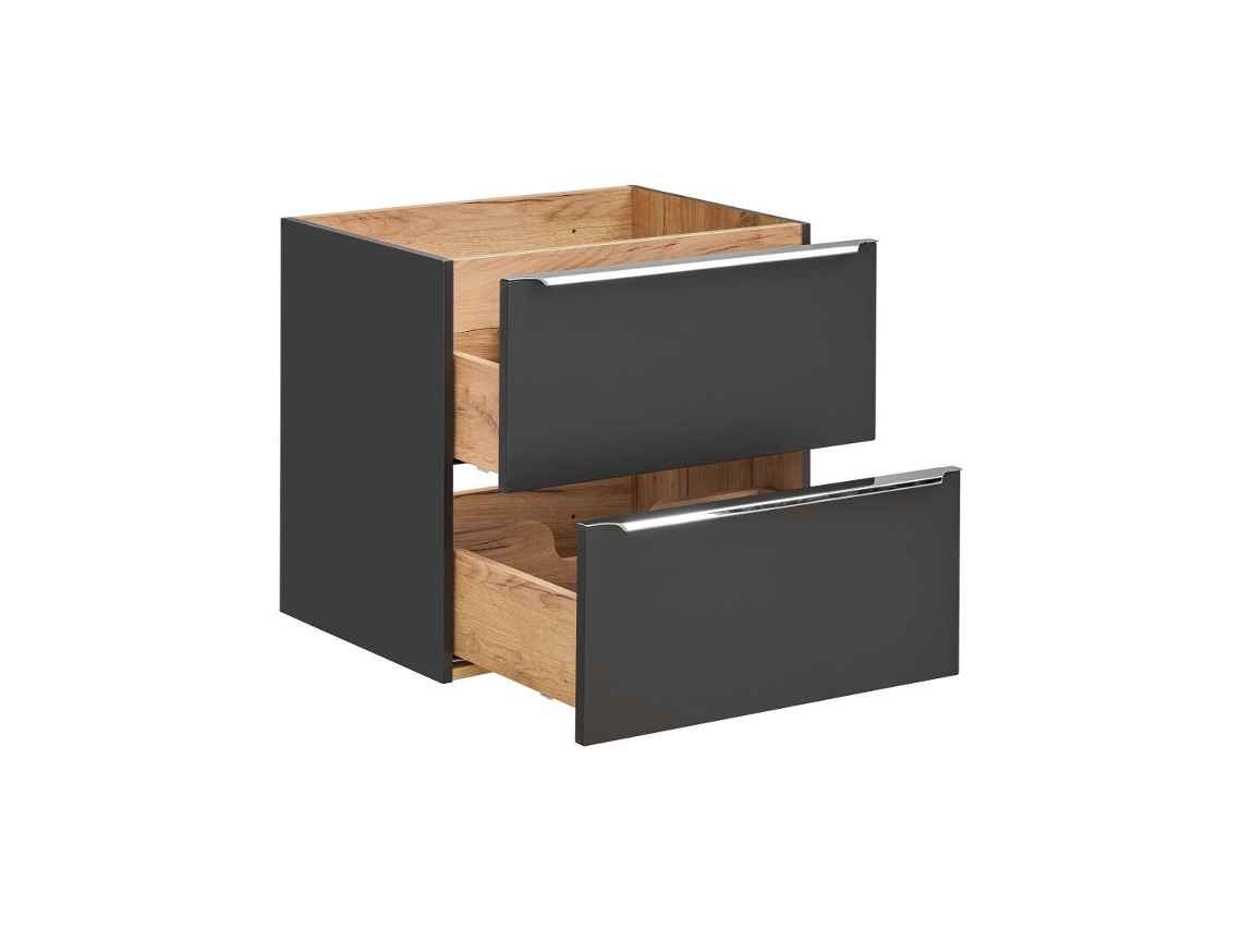 Armario Bajo Lavabos FURNLUX Classic Capri (Negro, Madera Contrachapada - 80X46X57 Cm)