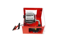 Bomba de transferencia eléctrica, alta capacidad, construcción duradera, color rojo.