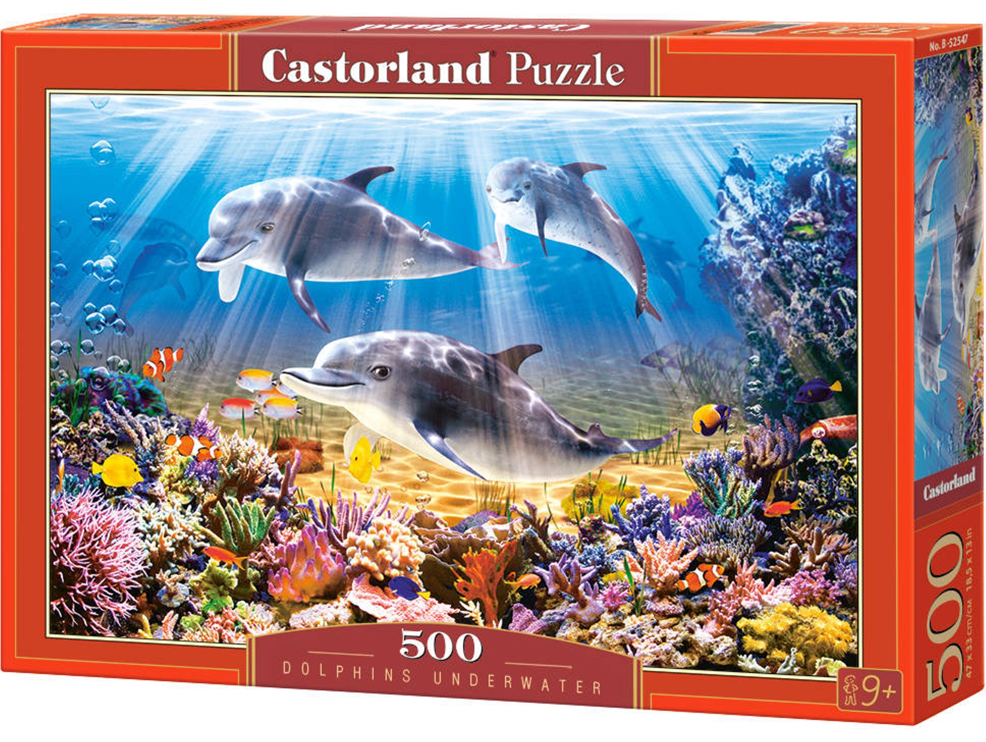 Puzzle CASTORLAND Dolphins Underwater (500 Piezas)