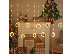 Guirnalda De Luces Navideñas Para Ventanas, 120 Led, 8 Modos, Carga Usb, Decoración Navideña Para Interiores.