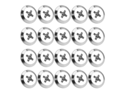 20 Tornillos De Repuesto Para Cortapelos, Sujeción De Cuchilla De Metal Plateado