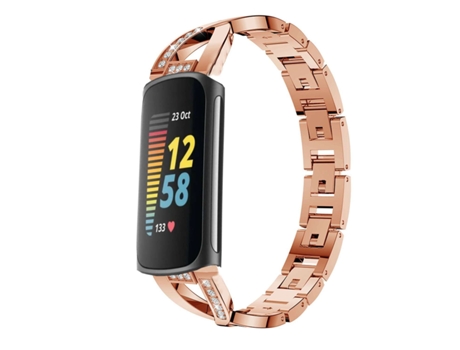 Correa para Fitbit by Google Charge 5 Rosa Dorado