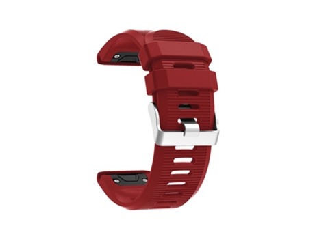 Correa de Silicona rayas horizontales para Garmin Fenix 5X Plus - vino tinto