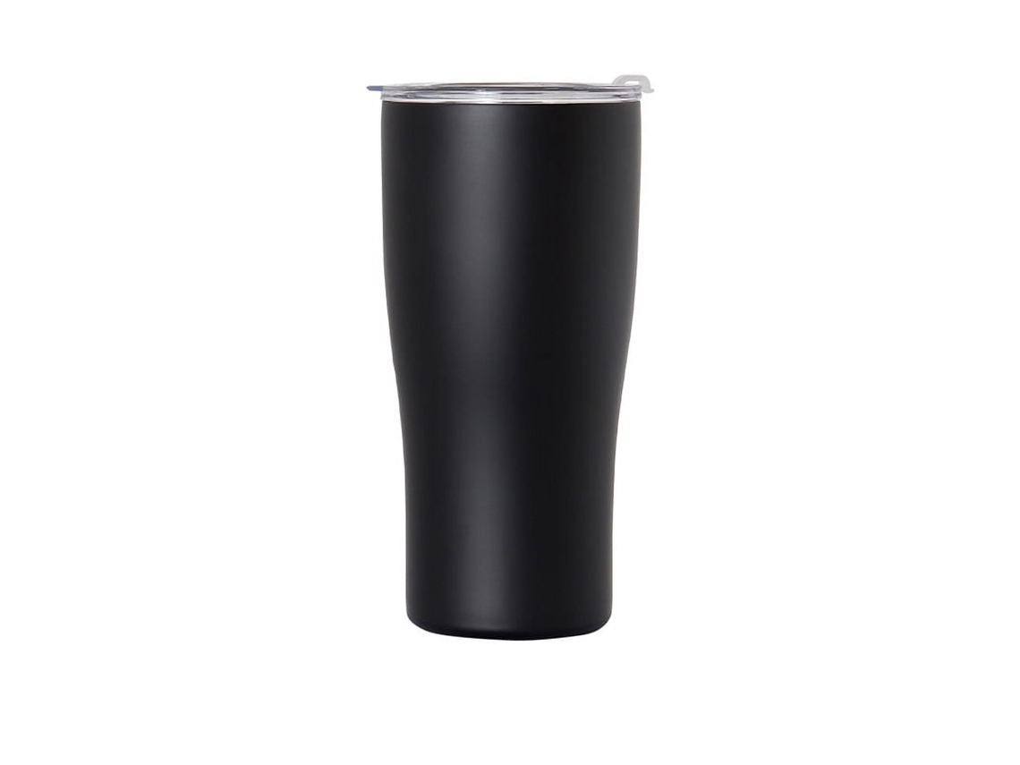 HYMNORA Taza de viaje de acero inoxidable con base antideslizante para un agarre seguro, vaso con aislamiento al vacío para conservar la temperatura a largo p