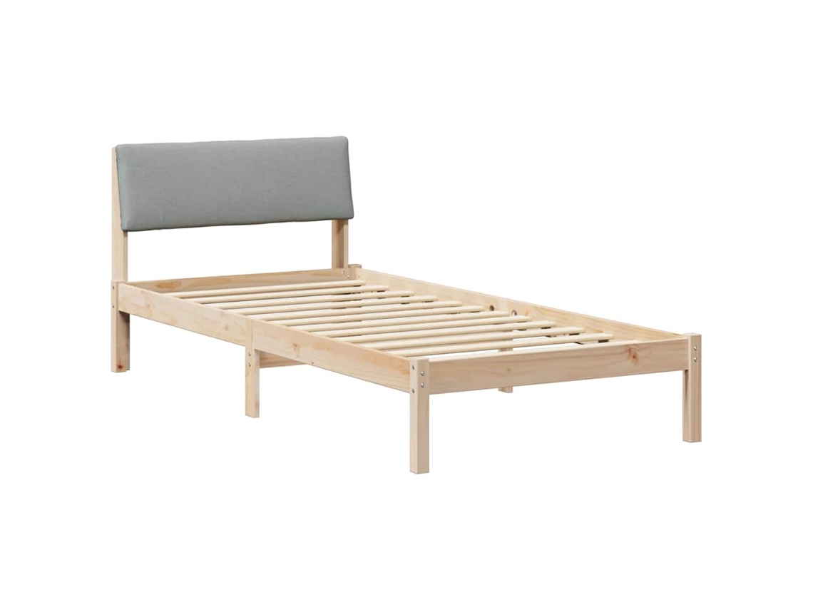 Maison Exclusive - Estructura De Cama Marrón Y Gris Claro 100 X 200 Cm
