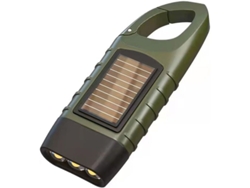Linterna Led Recargable Con Manivela Y Energía Solar, Linterna De Dinamo, Luz De Emergencia Portátil Para Acampar (verde) Clase Energética A++