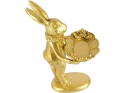 Soporte Exhibición Joyas Resina Golden Rabbit Collares Decorativo Estable Creativo Dormitorio Fácil Acceso