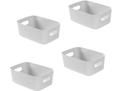 4 Organizadores Gris Pequeños 20x14x7,5cm