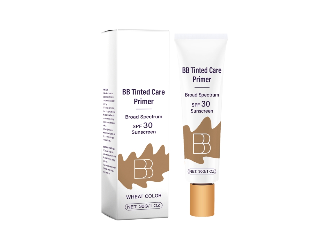 Crema BB de trigo con SPF de alta protección solar.