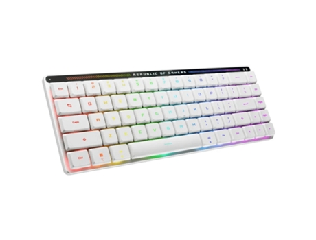 Teclado inalámbrico para juegos ASUS Rog Falchion Rx de perfil bajo Blanco Es