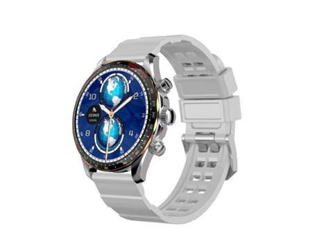 Reloj inteligente SHAH ARPAN Y99 oxígeno en sangre Bluetooth reloj de música tradicional con llamada, caja plateada borde dorado