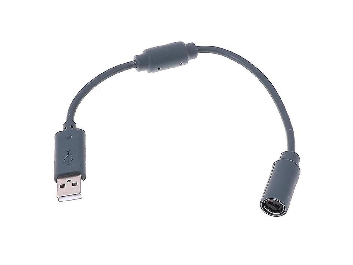 Adaptador Usb Break Para Mando Con Cable De Xbox 360, Gris, 23 Cm, Compatible Con Pc, Rock Band, Guitarra Y Batería.