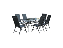 Conjunto de Jardín CONCEPT U Rimini (Gris - Aluminio - 180x90x72 cm)