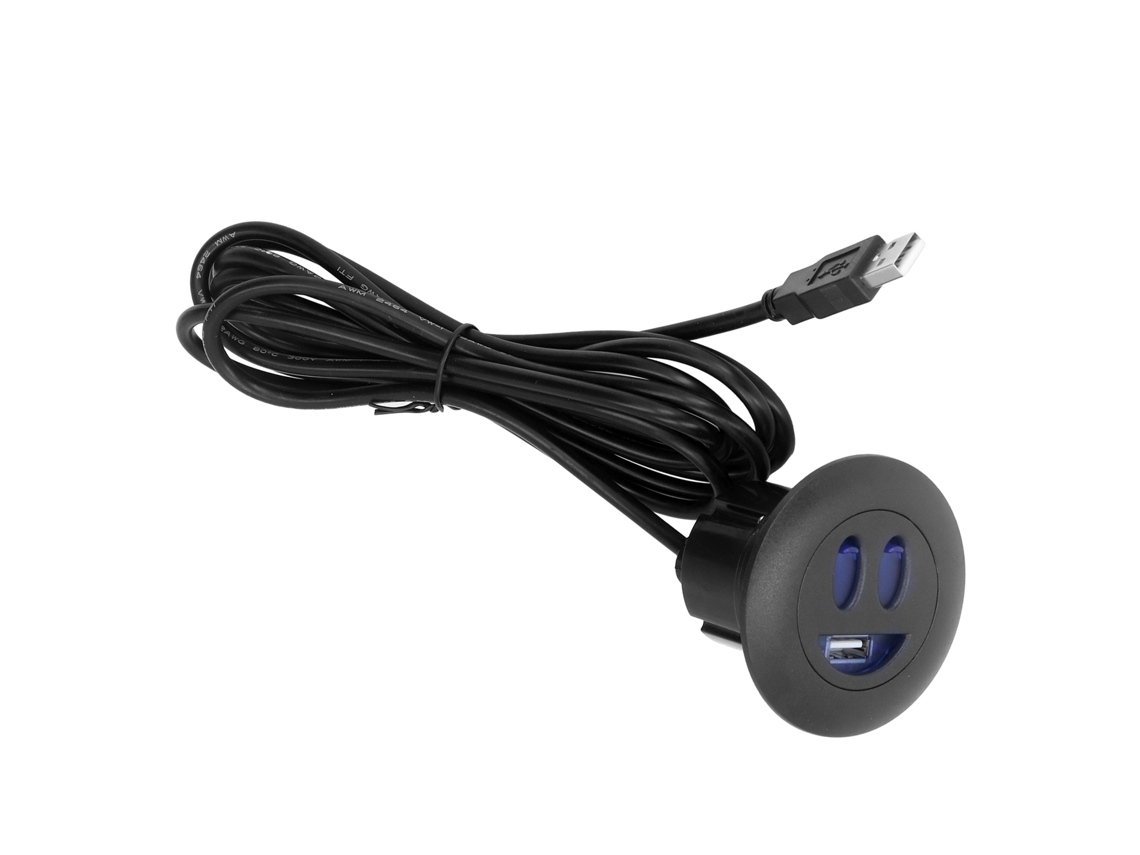 Enchufe De Carga Usb De 5 V Con Cable De 2,5 M Para Sofá, Sillón Y Cama Con Retroiluminación Led Y Protección.